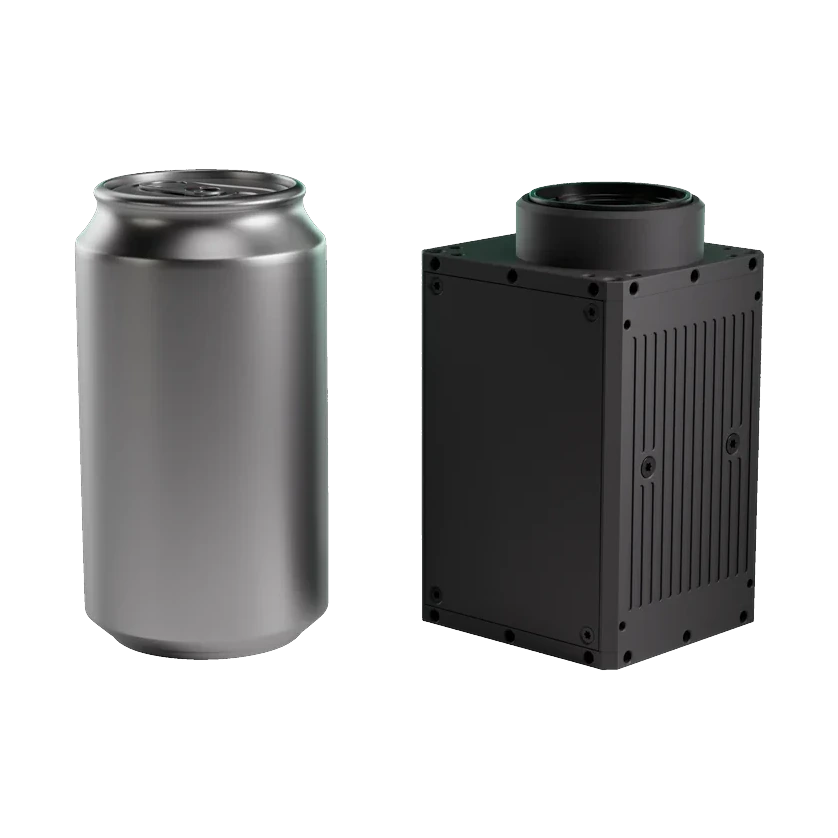 ROOK sensor beside a beverage can, shown for scale.